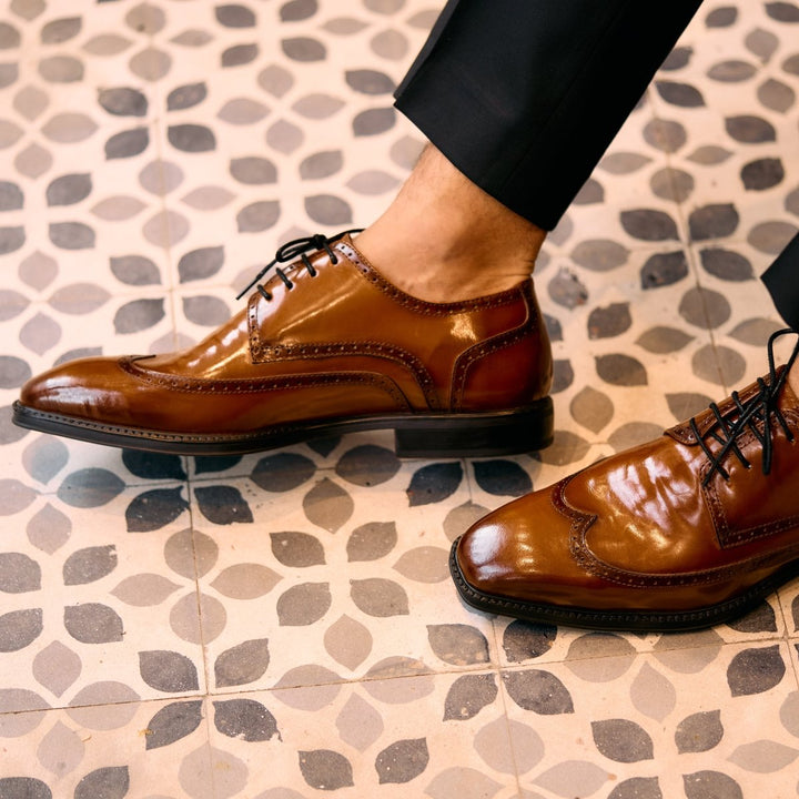 Brooks: Derby Homme - Cuir Cognac - Bleather Maroc