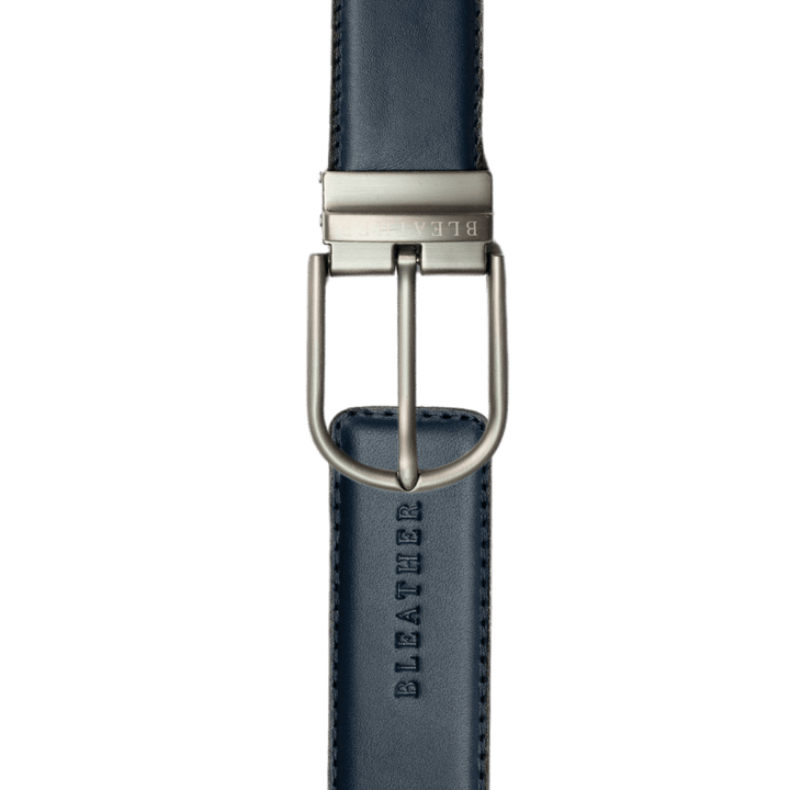 C81SL: Ceinture Homme - Cuir Bleu - Bleather Maroc