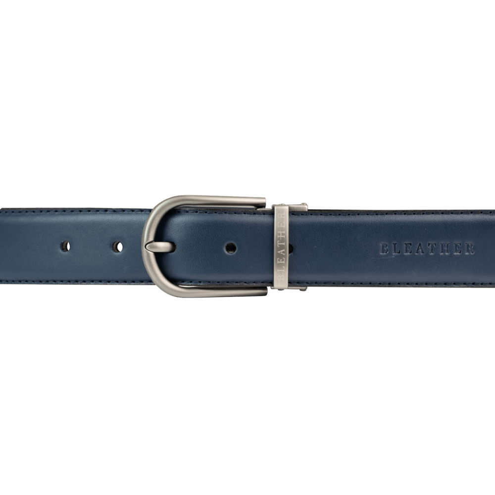 C81SL: Ceinture Homme - Cuir Bleu - Bleather Maroc
