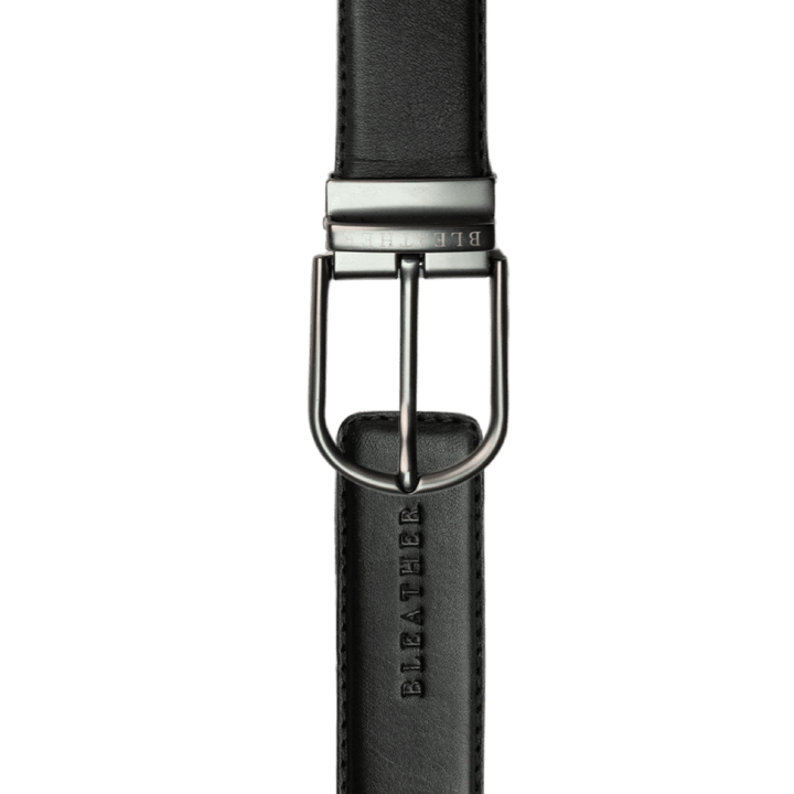 C81SL: Ceinture Homme - Cuir Noir - Bleather Maroc