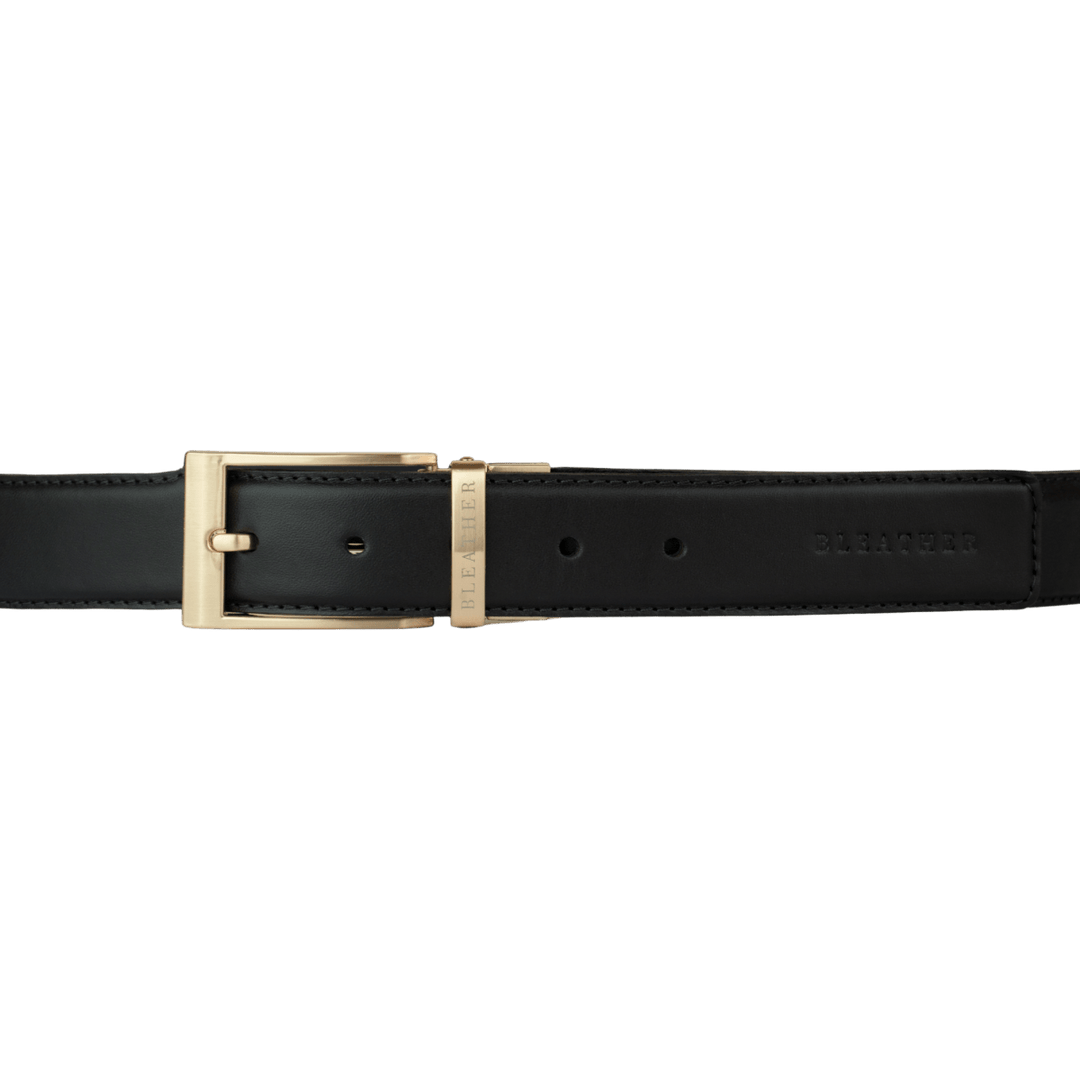 C90 - Ceinture Homme - Cuir - Gold (Noir/Bleu) - Bleather Maroc