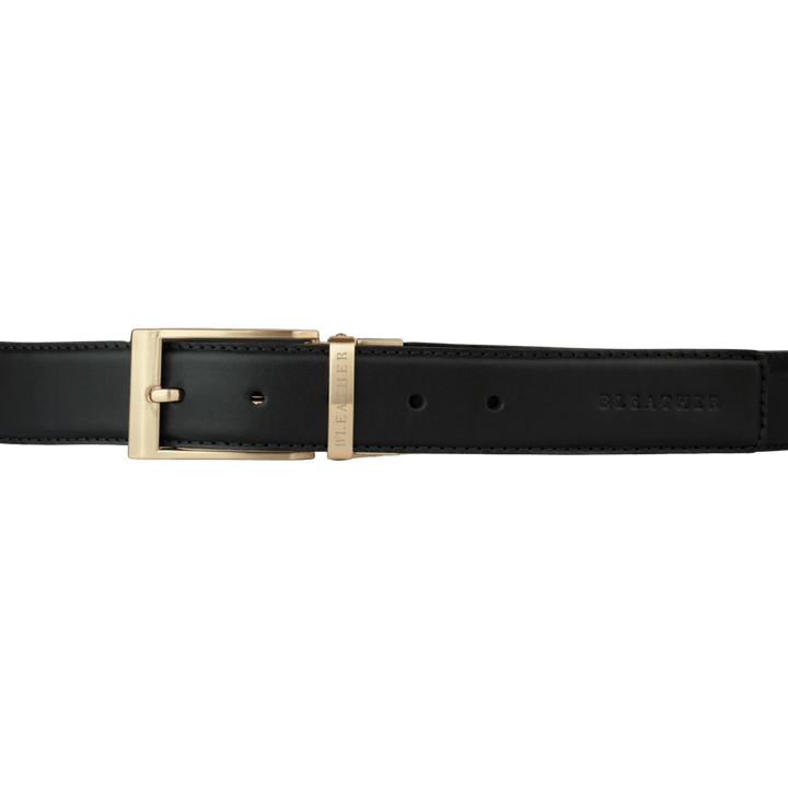 C90 - Ceinture Homme - Cuir Gold (Noir/Mr) - Bleather Maroc