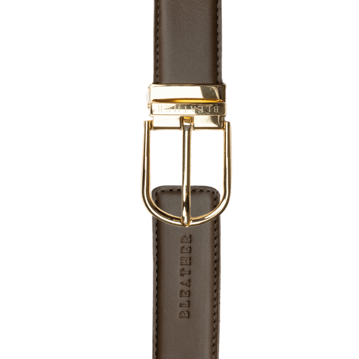 Ceinture en cuir marron pour homme