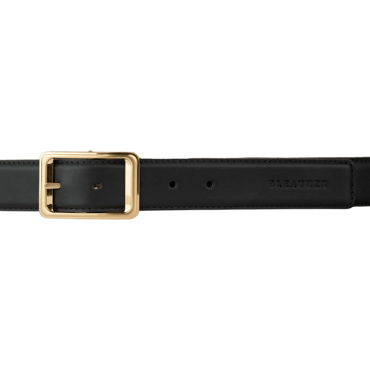 C92 - Ceinture Homme - Cuir Gold (Noir/Mr) - Bleather Maroc