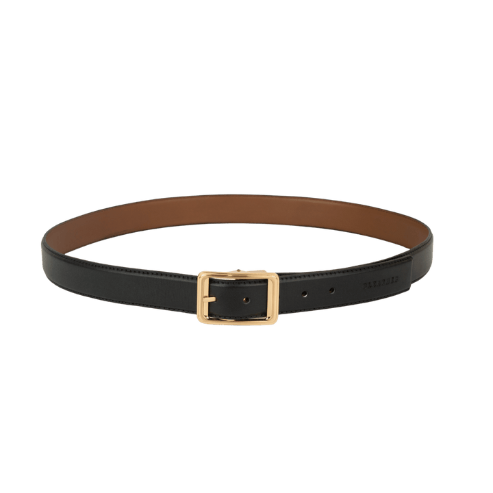 C92 - Ceinture Homme - Cuir - Gold (Noir/Tabac) - Bleather Maroc