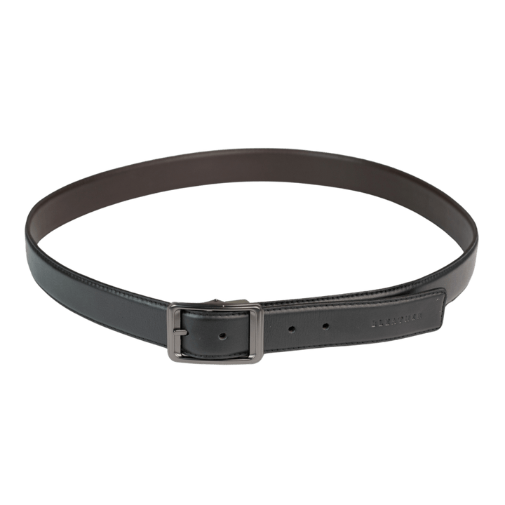 C92: Ceinture Homme - Cuir Noir/Marron chocolat - Bleather Maroc