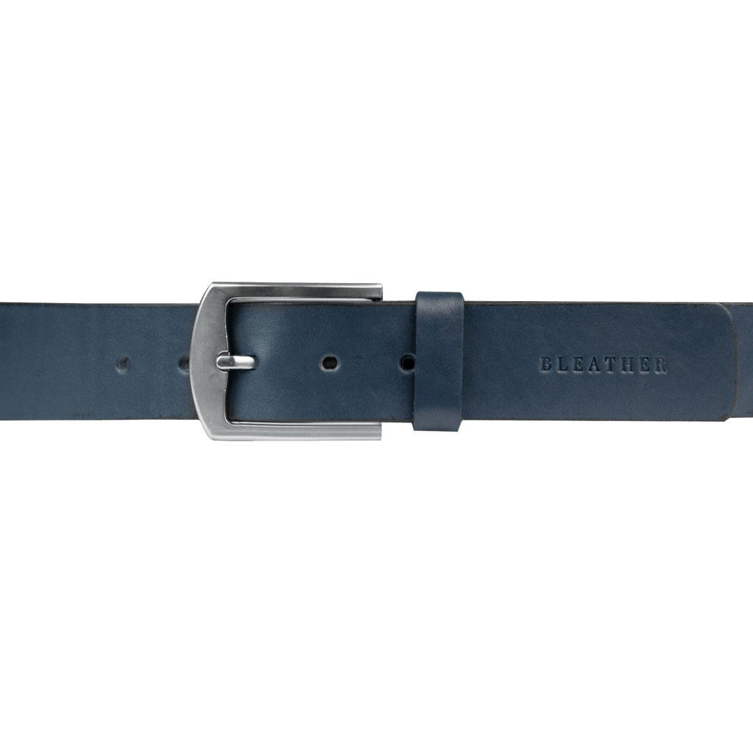 C93SL: Ceinture Homme - Cuir Bleu - Bleather Maroc