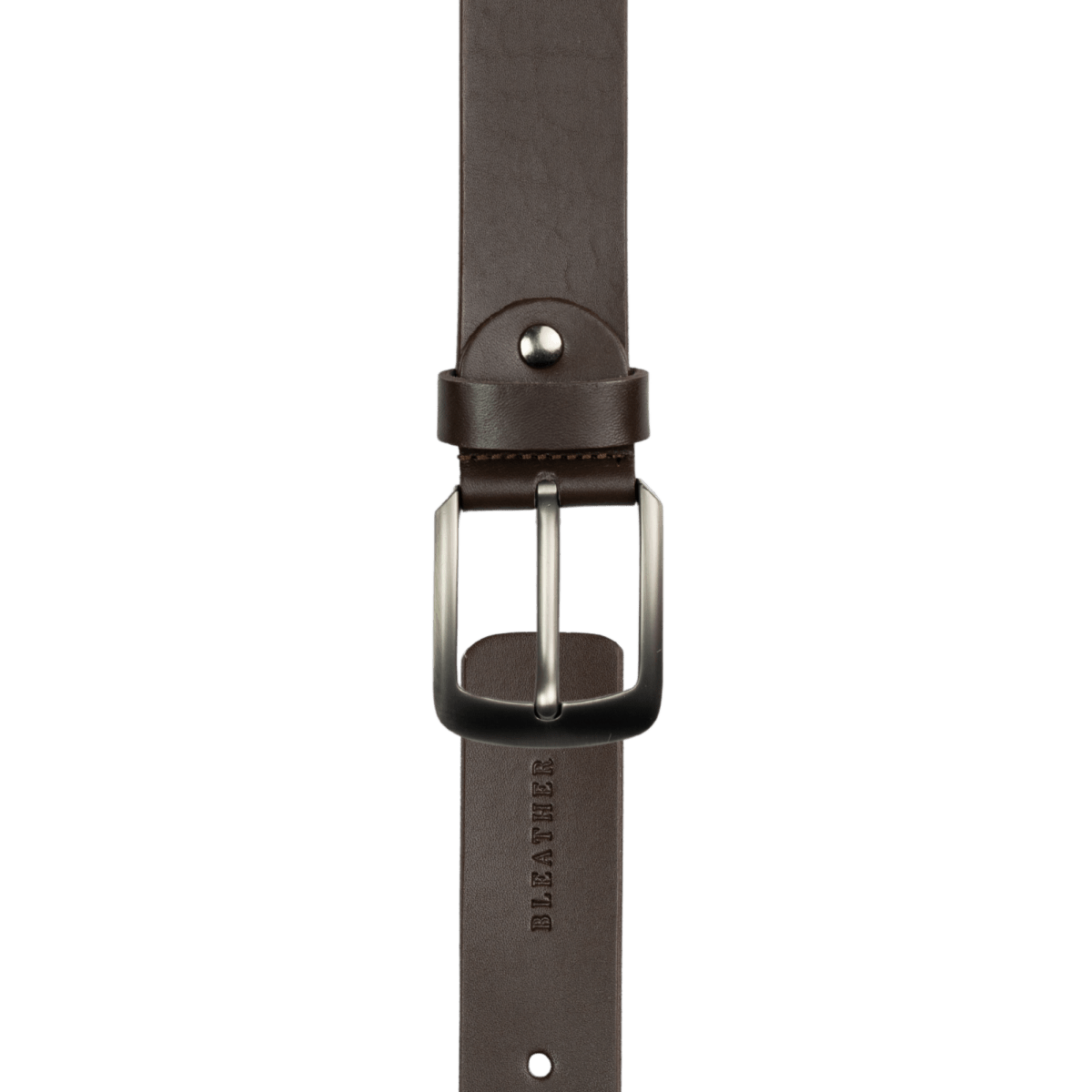 Ceinture en cuir marron pour homme
