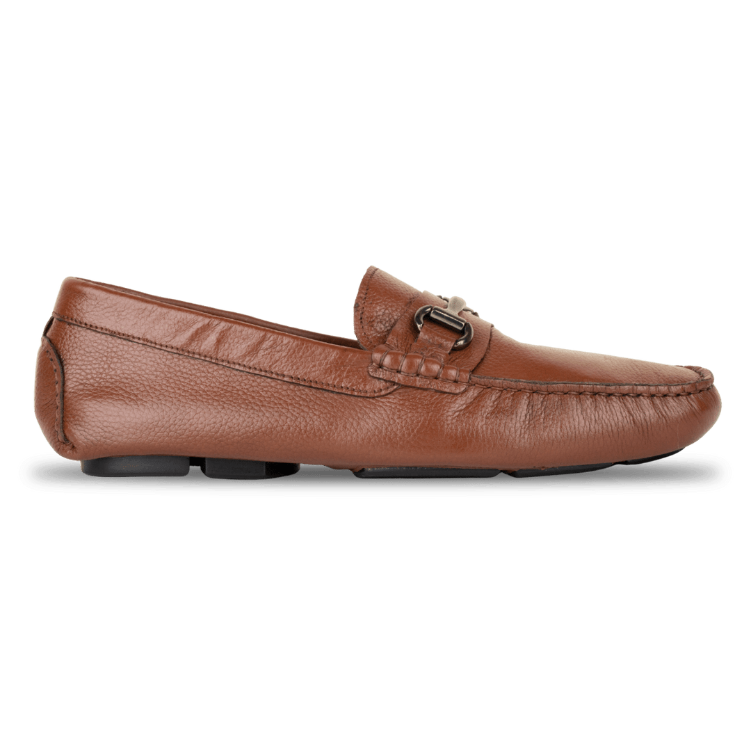 Calvin: Mocassin Homme - Cuir Tabac - Bleather Maroc