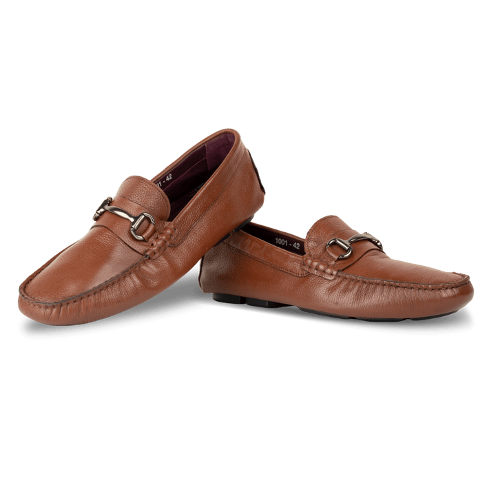 Calvin: Mocassin Homme - Cuir Tabac - Bleather Maroc