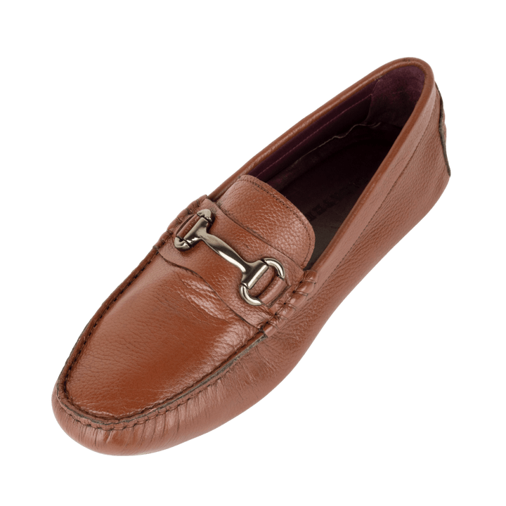 Calvin: Mocassin Homme - Cuir Tabac - Bleather Maroc
