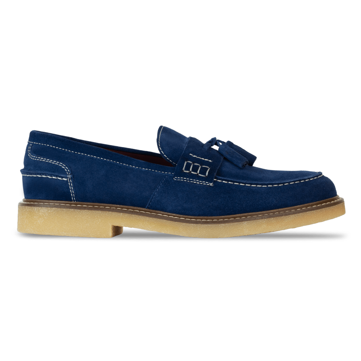 Mocassins Homme en Daim Bleu