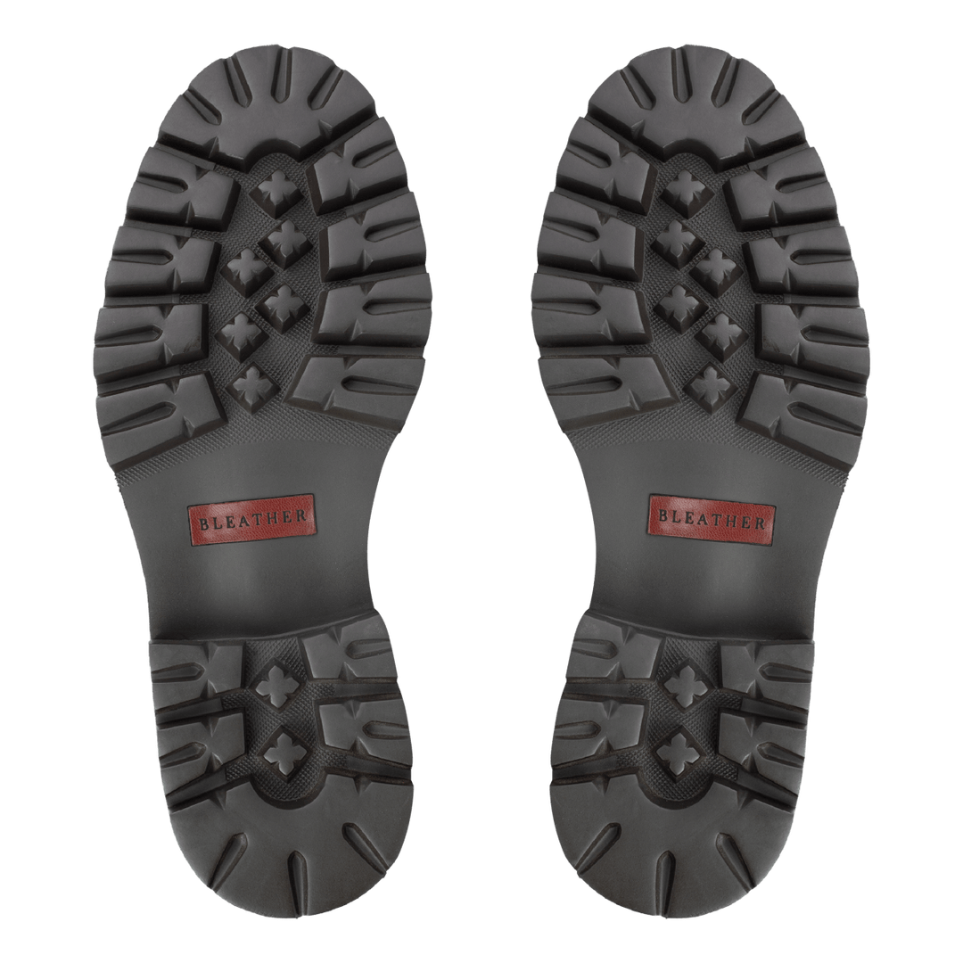 Carlton: Derby Homme - Cuir Marron - Bleather Maroc