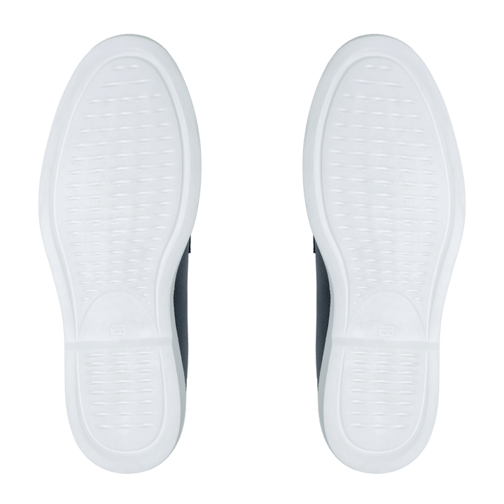 Carvo : Mocassin Homme - Cuir Gris - Bleather Maroc