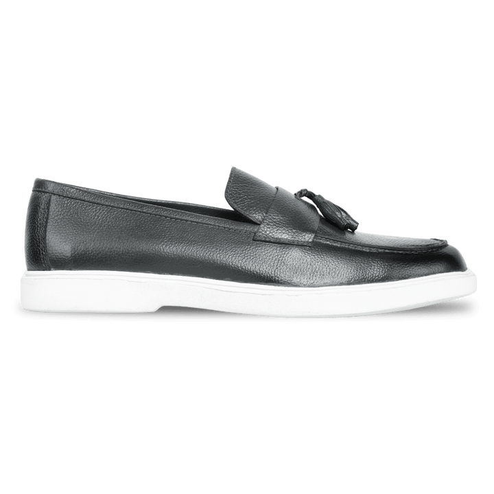 Carvo : Mocassin Homme - Cuir Gris - Bleather Maroc