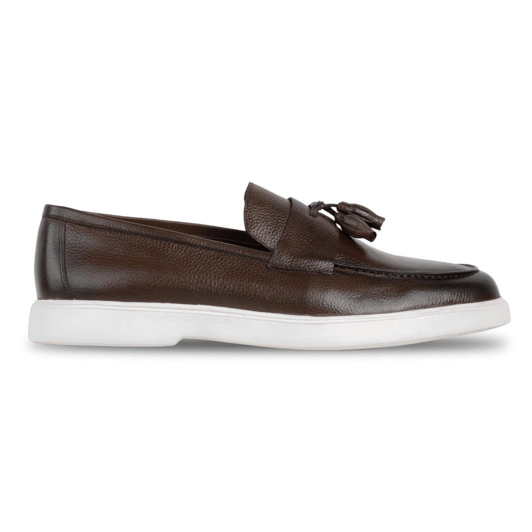 Carvo : Mocassin Homme - Cuir Marron - Bleather Maroc