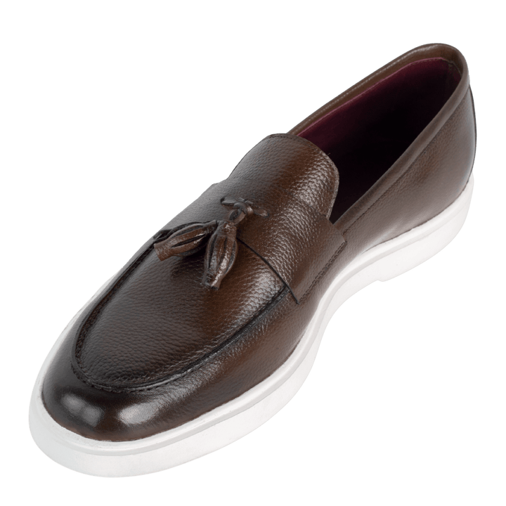 Carvo : Mocassin Homme - Cuir Marron - Bleather Maroc