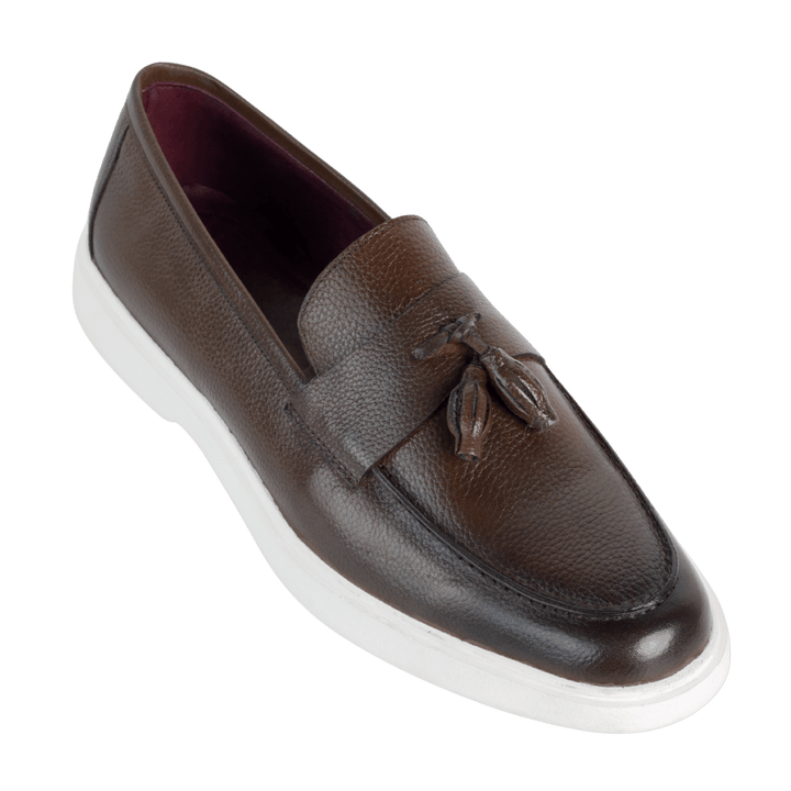 Carvo : Mocassin Homme - Cuir Marron - Bleather Maroc