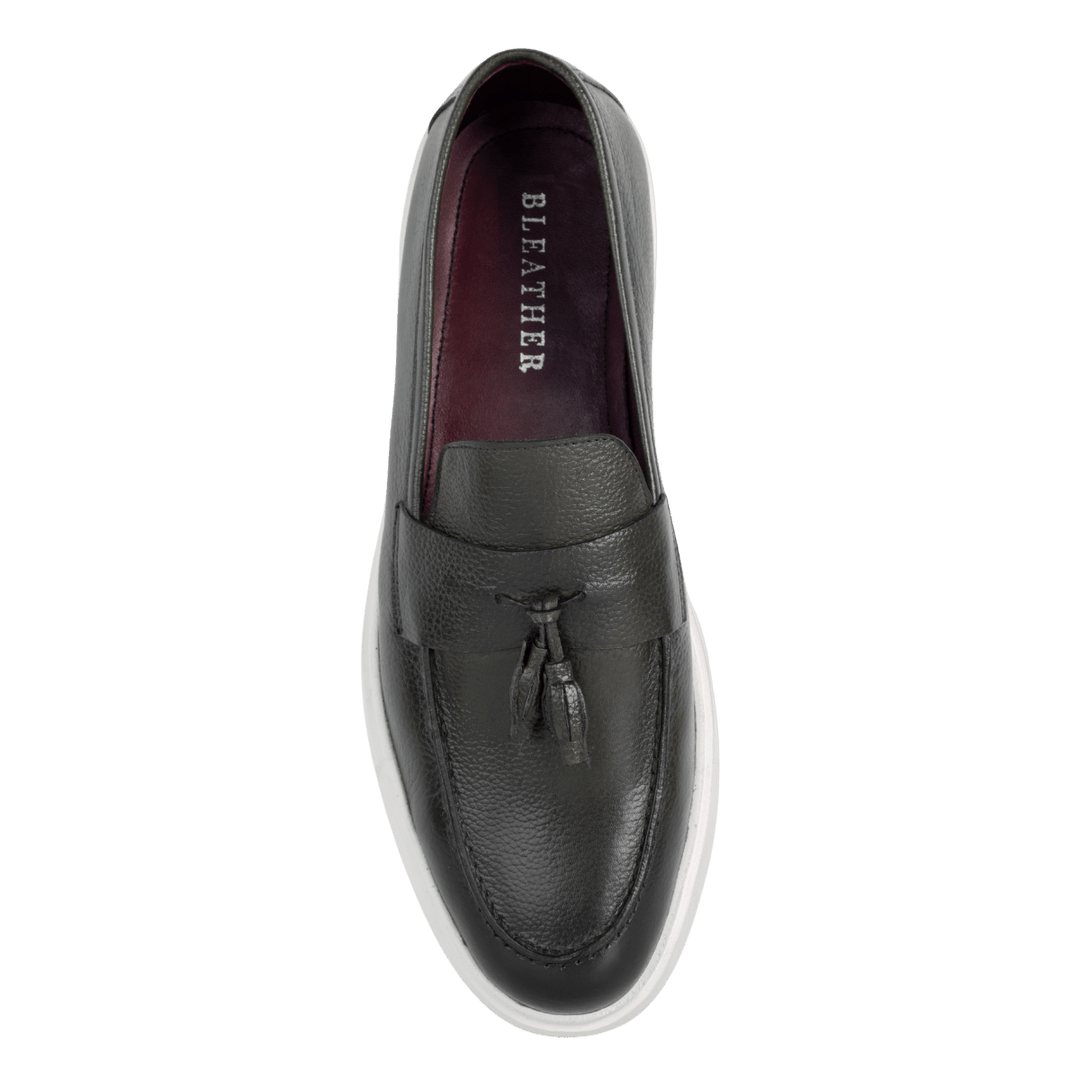 Carvo : Mocassin Homme - Cuir Vert - Bleather Maroc