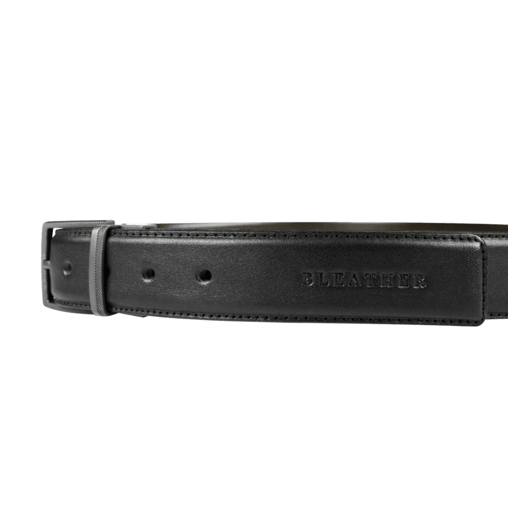 Ceinture: C34 Double face Noir/Marron - Bleather Maroc