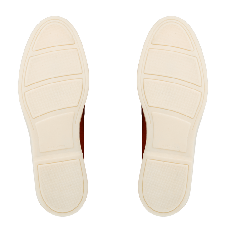 Charlize : mocassin Femme - Daim Orange - Bleather Maroc