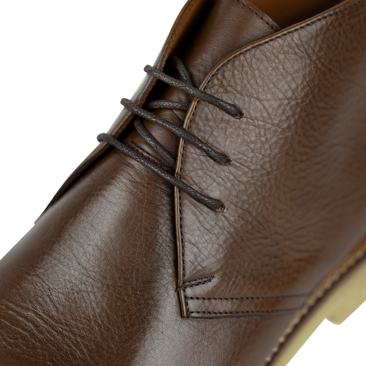 Charlton: Demi Bottes Homme - crêpe Marron - Bleather Maroc