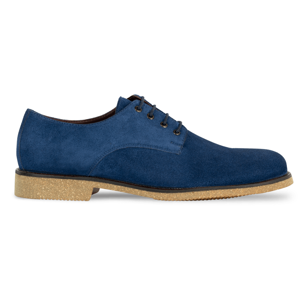 Derbies Homme en Daim Bleu
