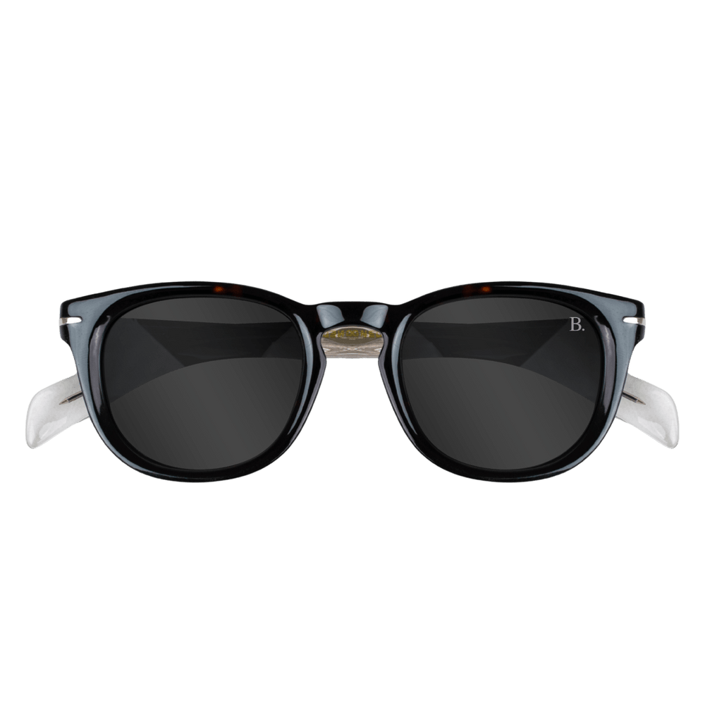 Clover: Lunettes de soleil de luxe Havane trans - Bleather Maroc