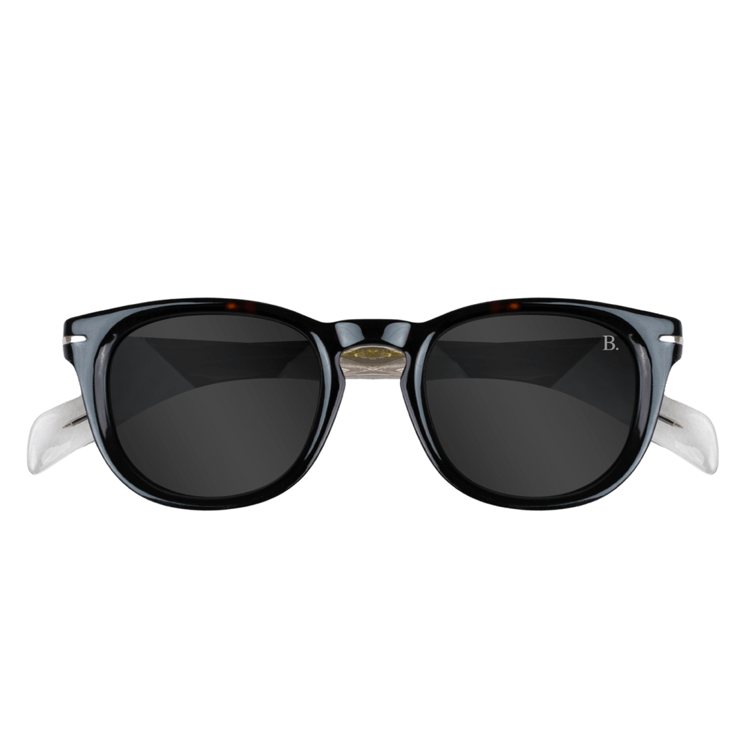 Clover: Lunettes de soleil de luxe Havane trans - Bleather Maroc