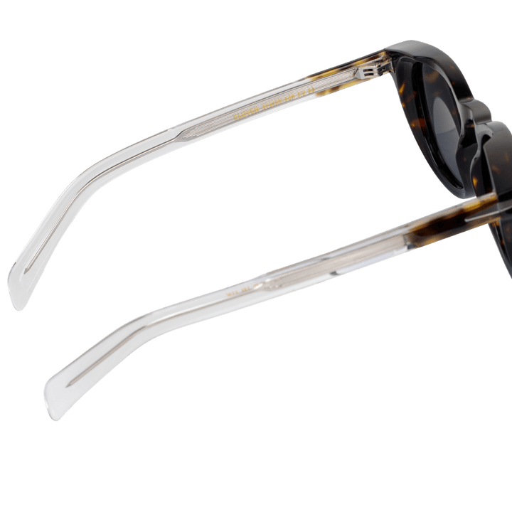 Clover: Lunettes de soleil de luxe Havane trans - Bleather Maroc