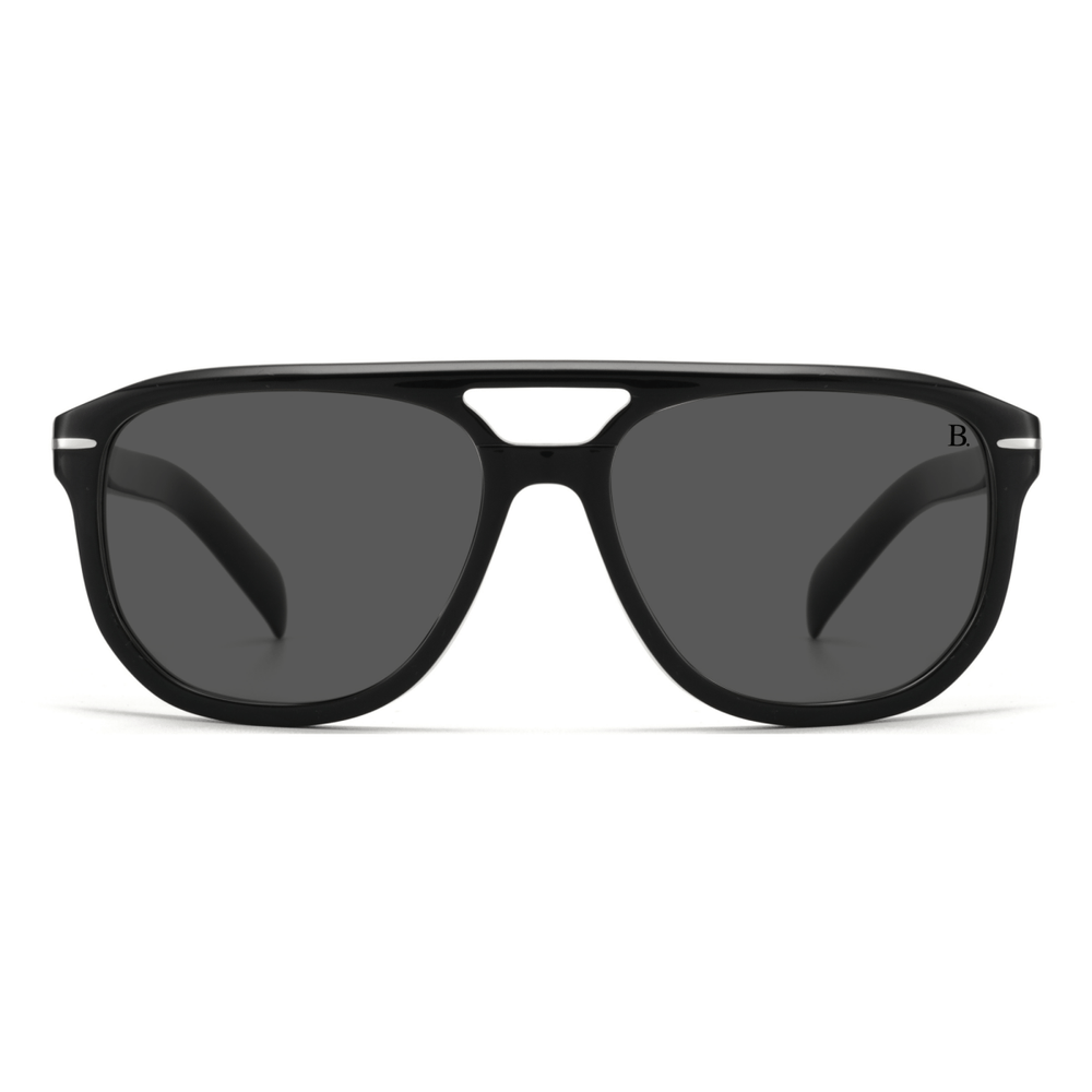 Cobalt: Lunettes de soleil de luxe Noir - Bleather Maroc