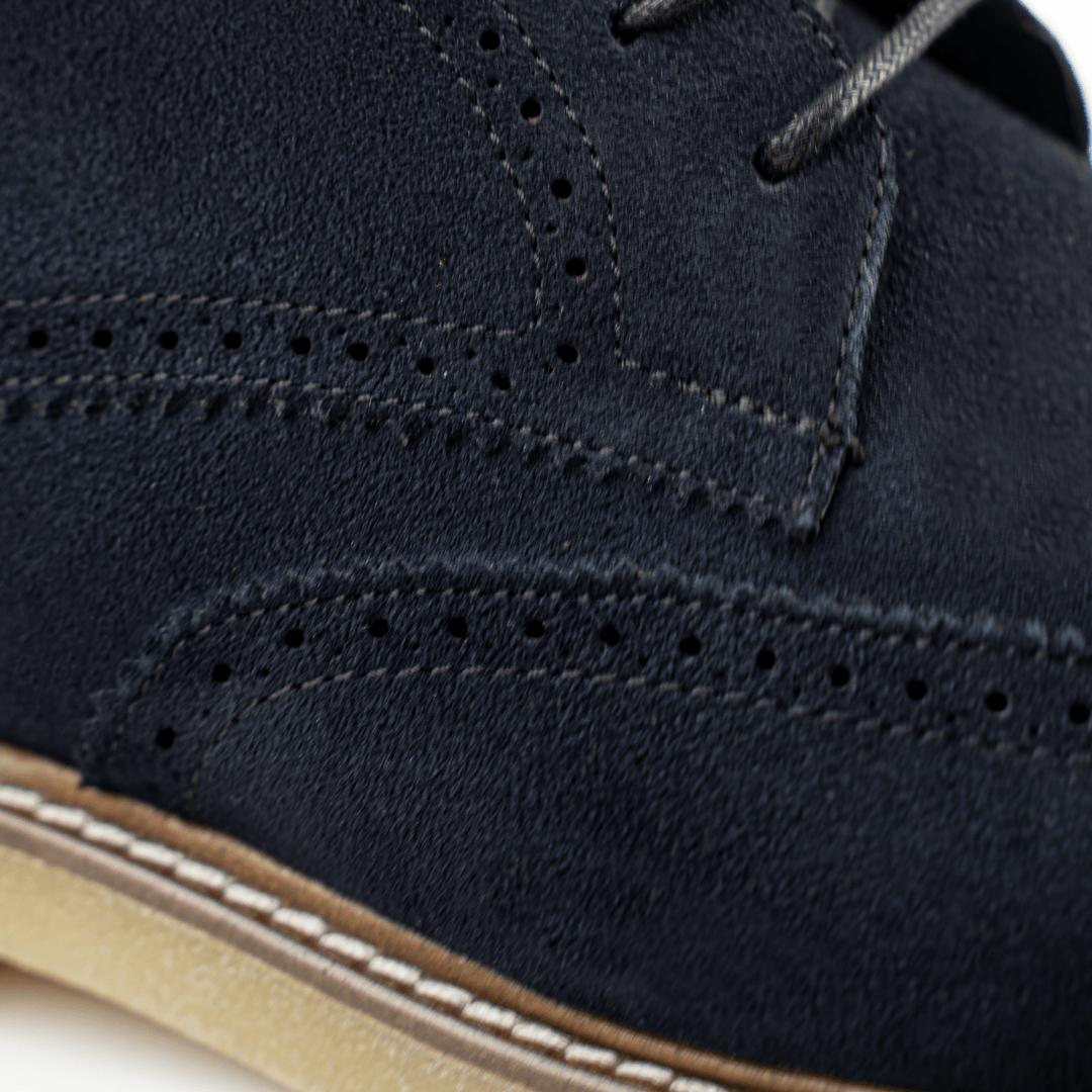 Columb: Bottes Homme - Crêpe Bleu - Bleather Maroc