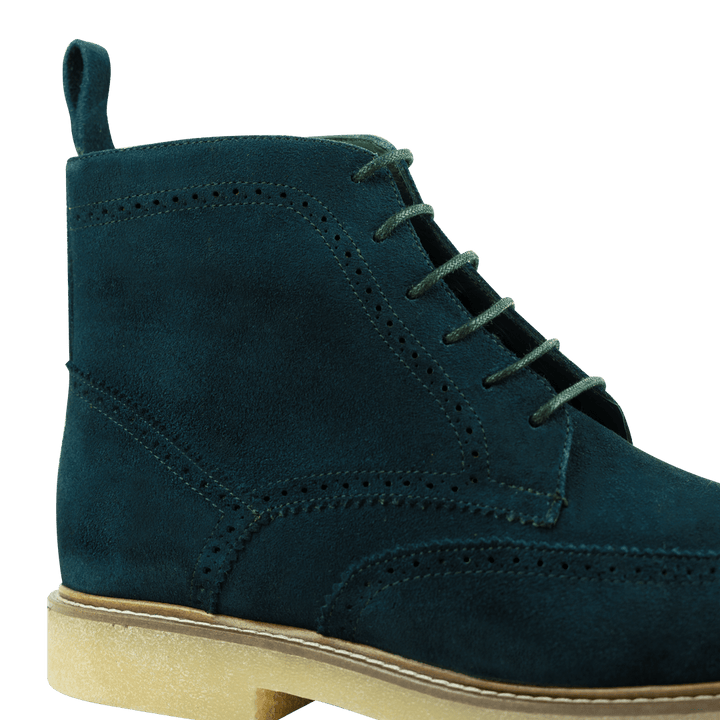 Columb: Bottes Homme - Crêpe Bleu - Bleather Maroc