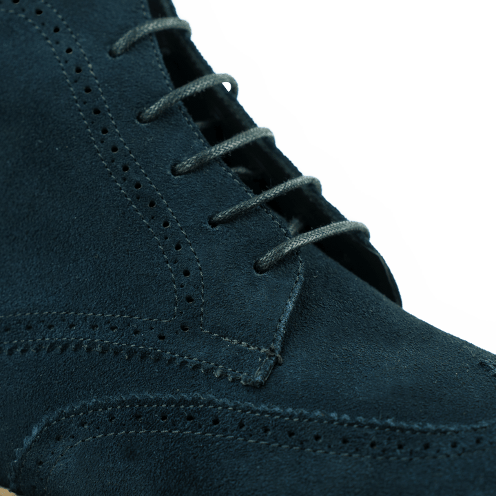 Columb: Bottes Homme - Crêpe Bleu - Bleather Maroc