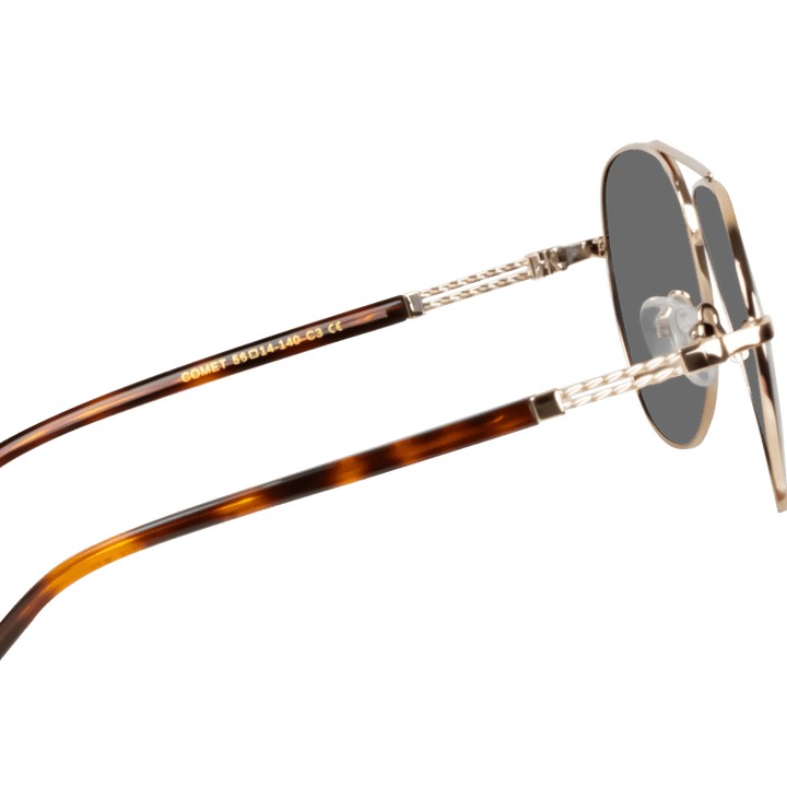 COMET'S: Lunettes de soleil de luxe Gold - Bleather Maroc