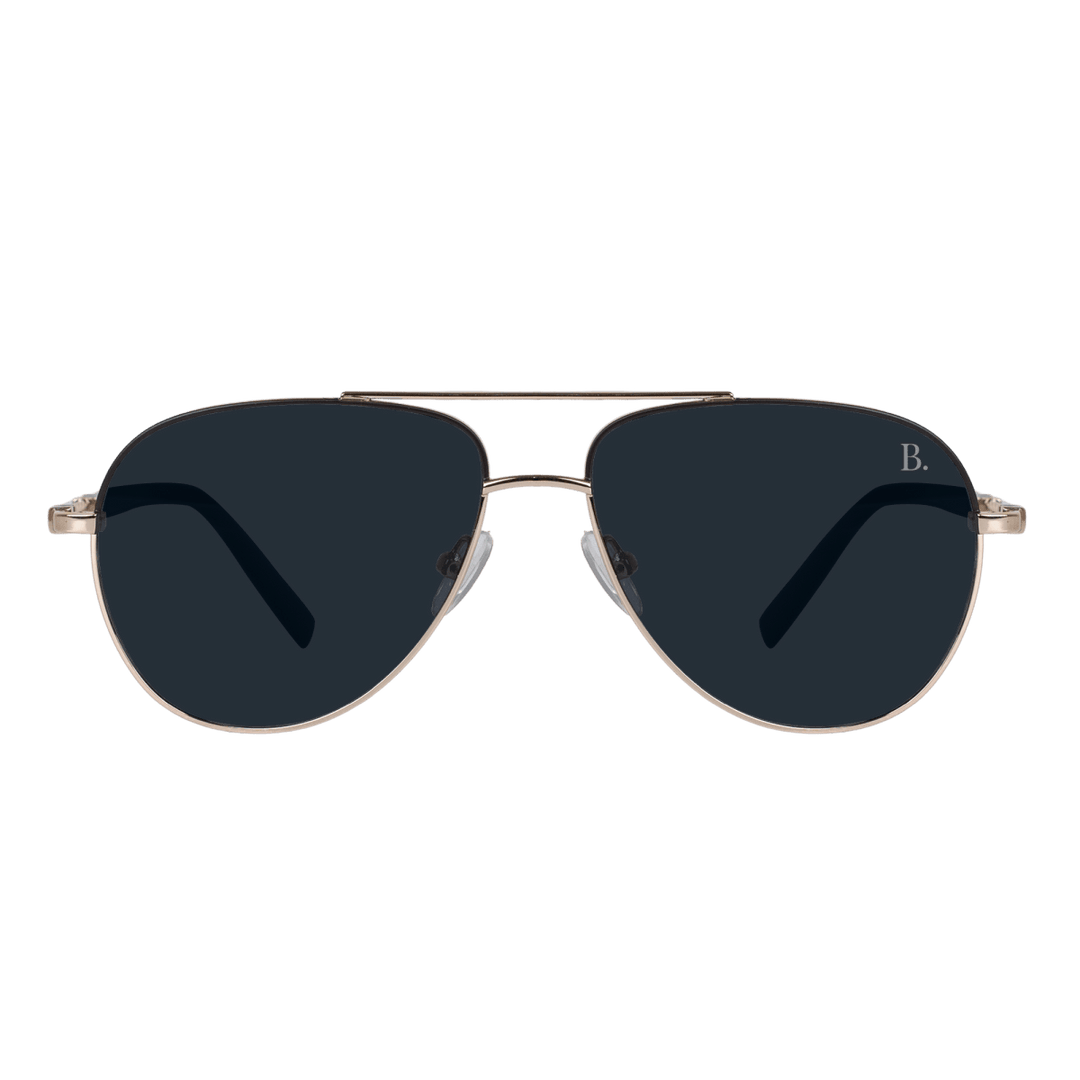 COMET'S: Lunettes de soleil de luxe Gold - Bleather Maroc