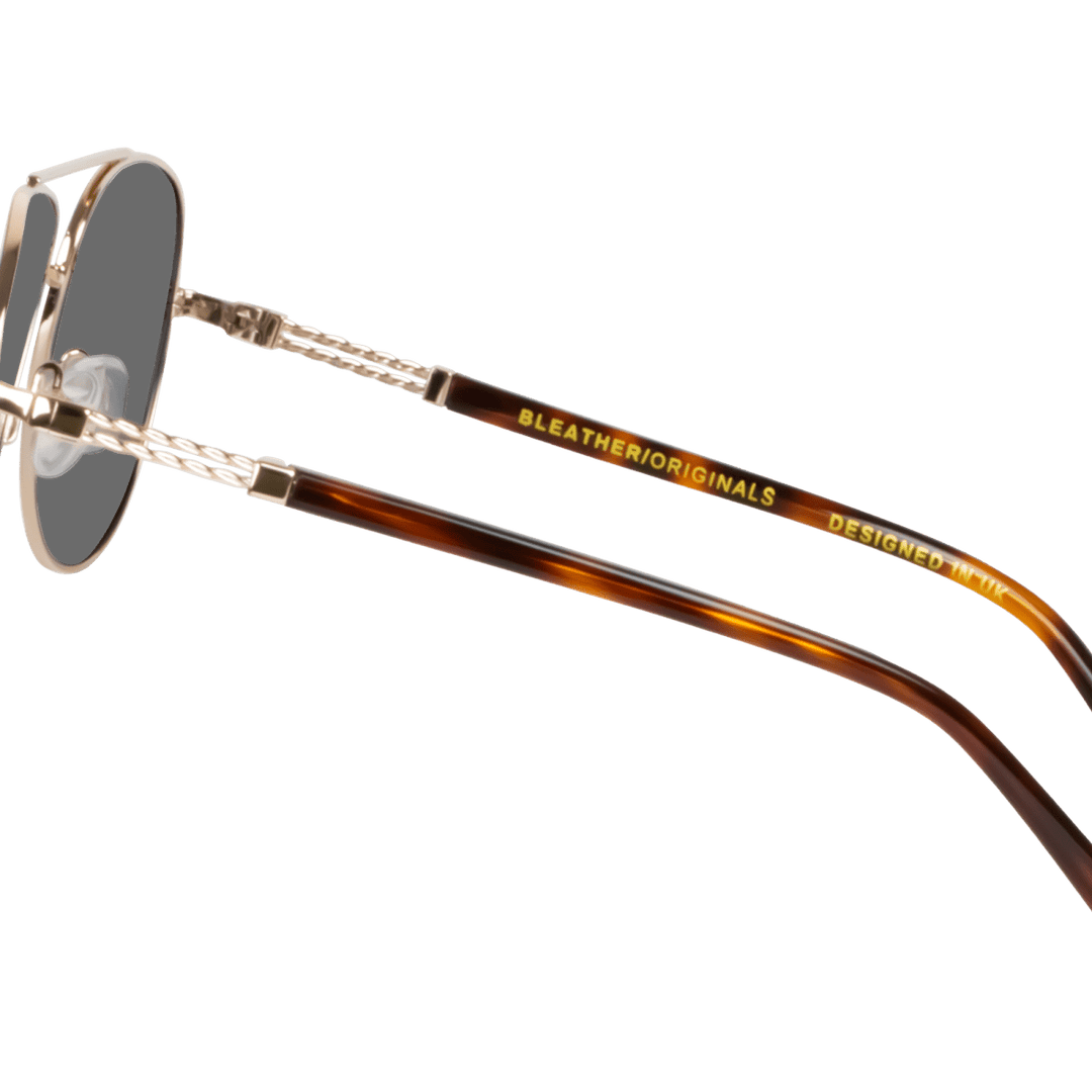 COMET'S: Lunettes de soleil de luxe Gold - Bleather Maroc