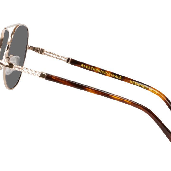COMET'S: Lunettes de soleil de luxe Gold - Bleather Maroc