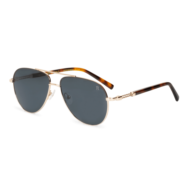 COMET'S: Lunettes de soleil de luxe Gold - Bleather Maroc