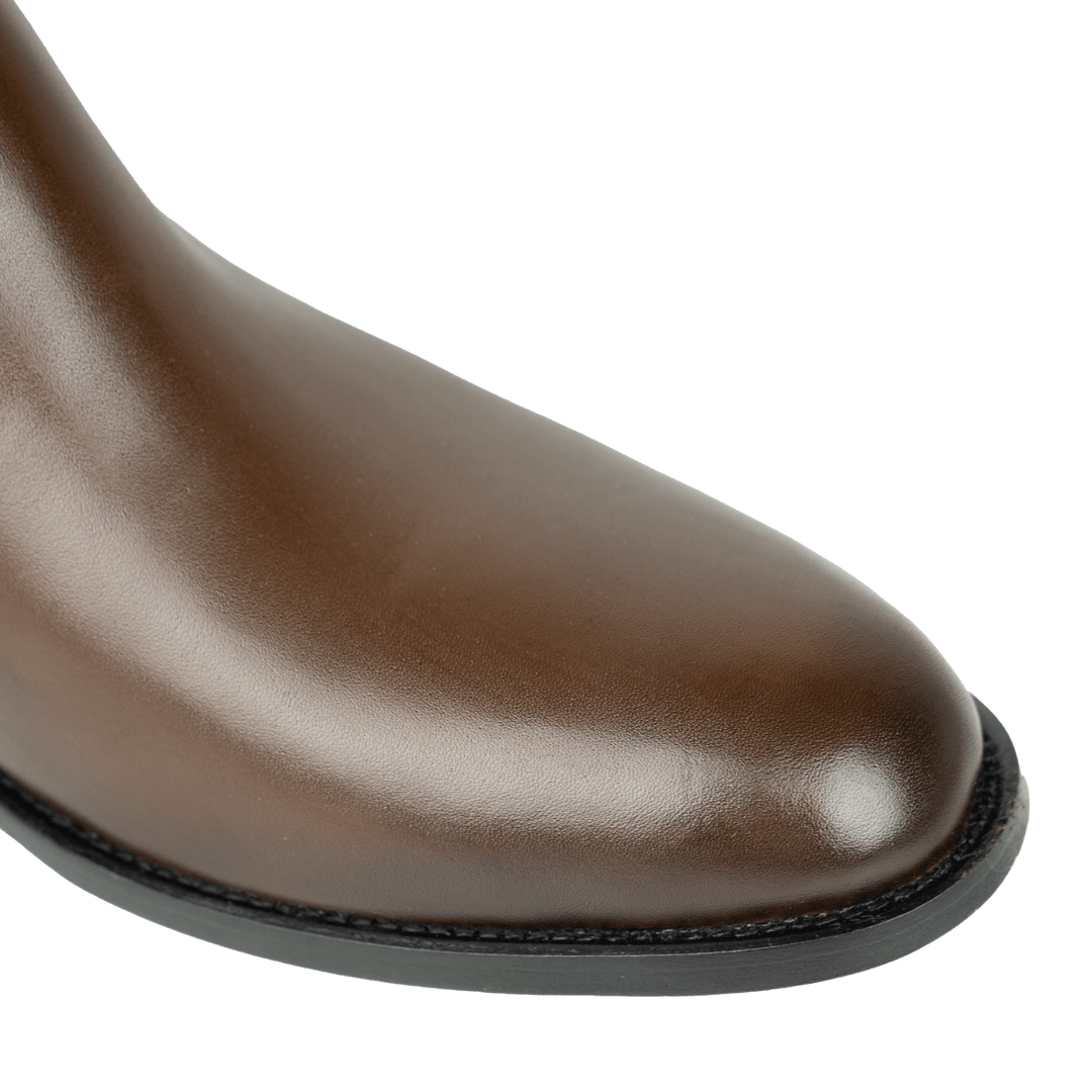 Conor: Bottes Homme - Cuir Marron - Bleather Maroc