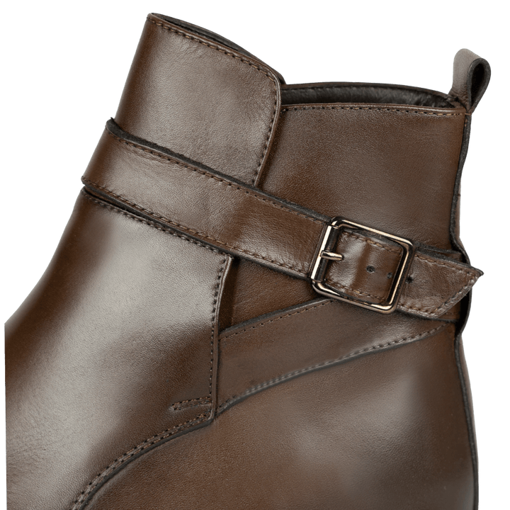 Conor: Bottes Homme - Cuir Marron - Bleather Maroc