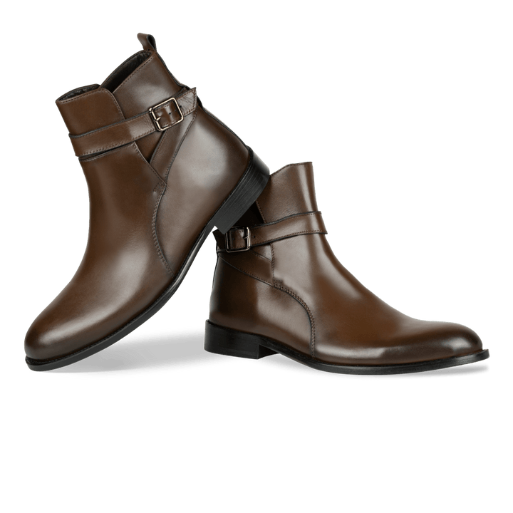 Conor: Bottes Homme - Cuir Marron - Bleather Maroc