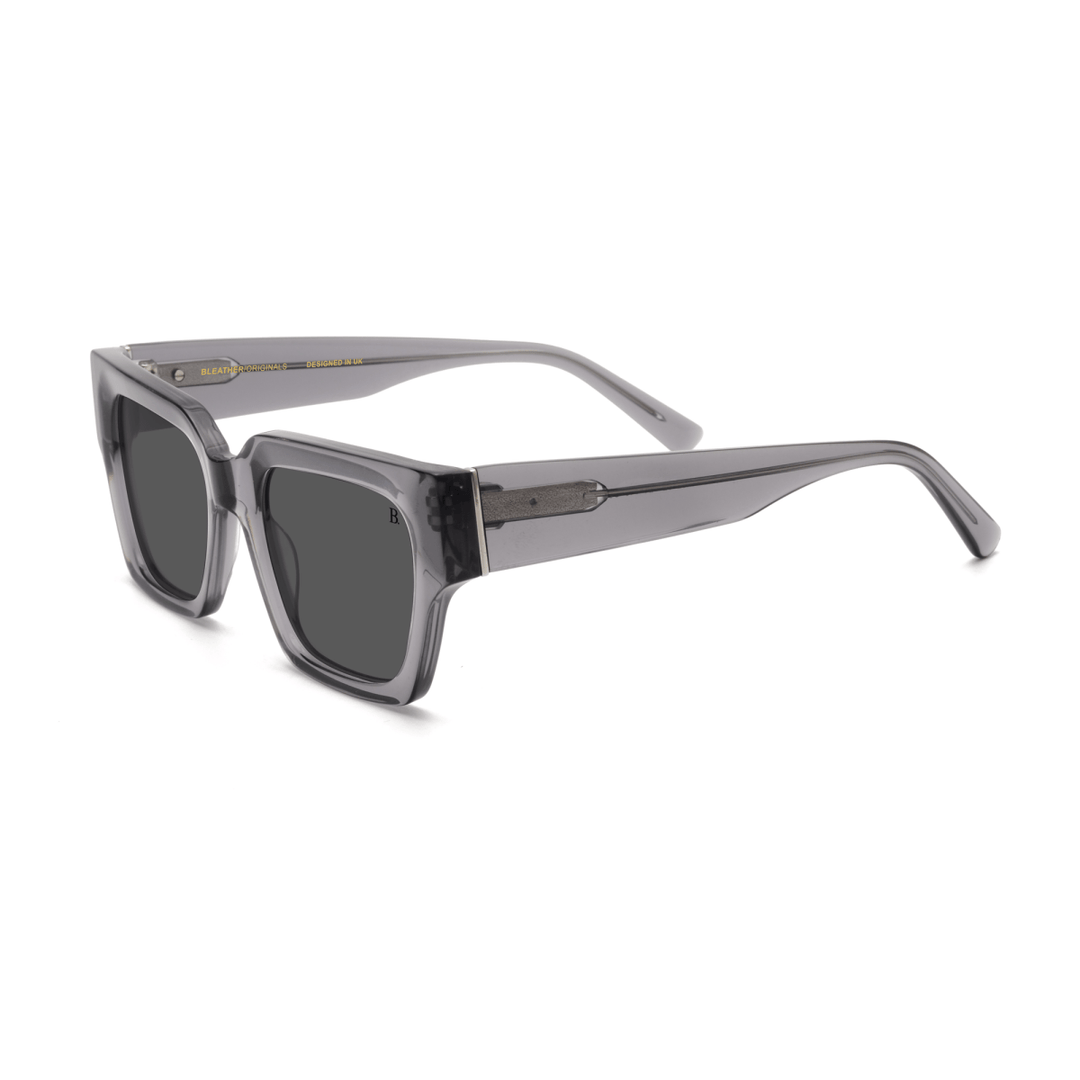 Cosmos: Lunettes de soleil de luxe Gris transparent - Bleather Maroc