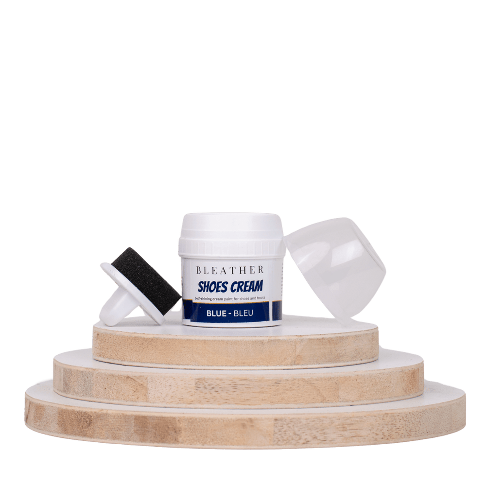Crème auto - lustrante: Bleu - 60ml - Bleather Maroc