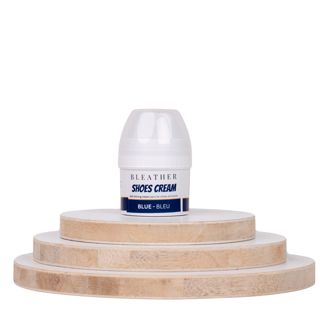 Crème auto - lustrante: Bleu - 60ml - Bleather Maroc