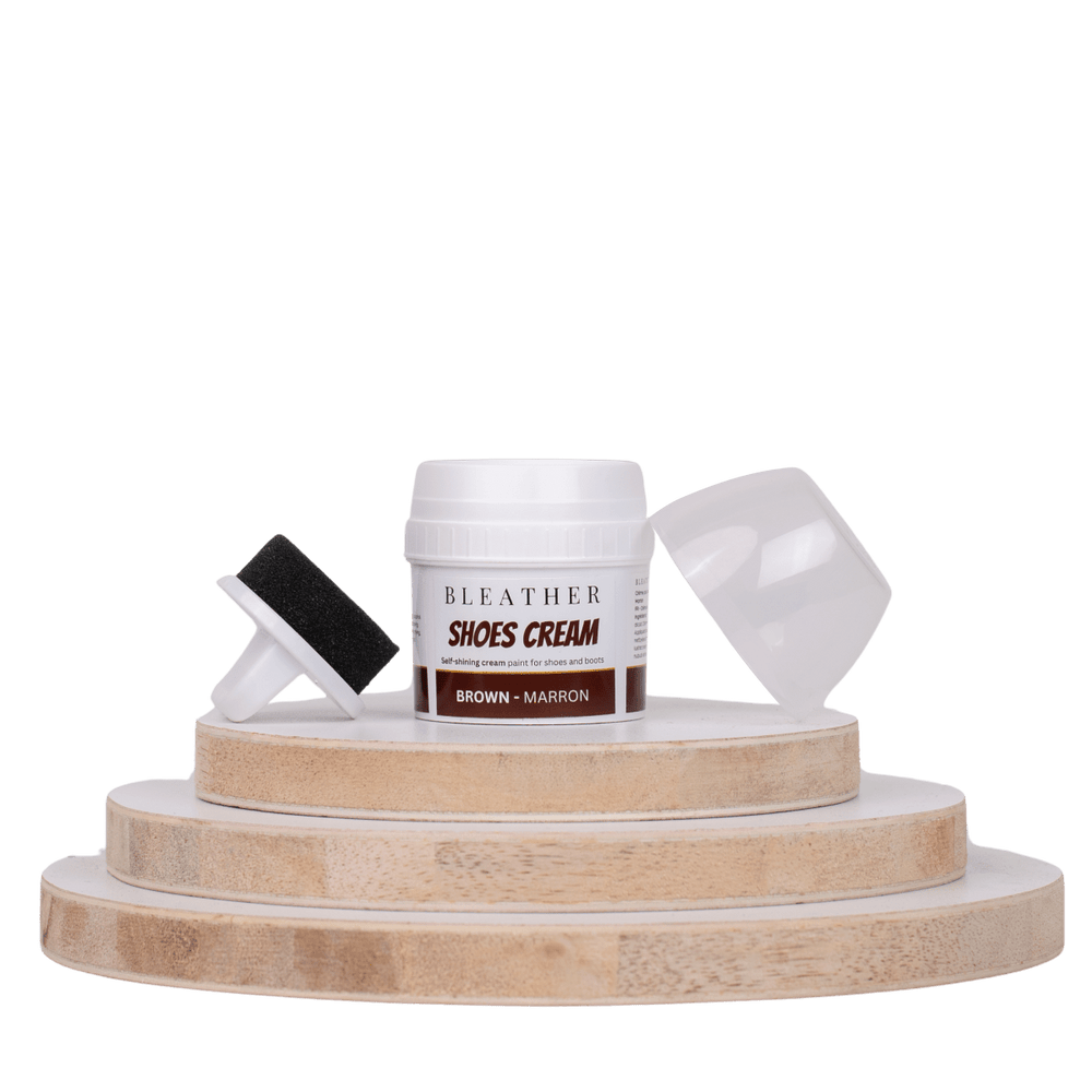 Crème auto - lustrante: Marron - 60ml - Bleather Maroc