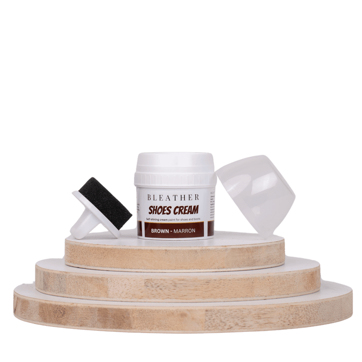 Crème auto - lustrante: Marron - 60ml - Bleather Maroc