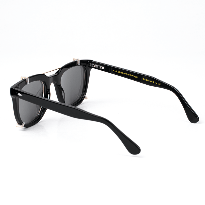 Cypress: Lunettes à clips de luxe Noir - Bleather Maroc