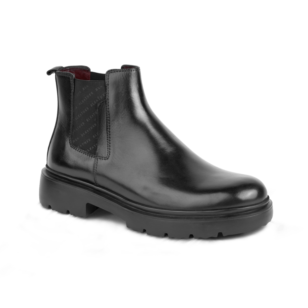 Dean: Chelsea Boots Homme - Cuir Noir - Bleather Maroc