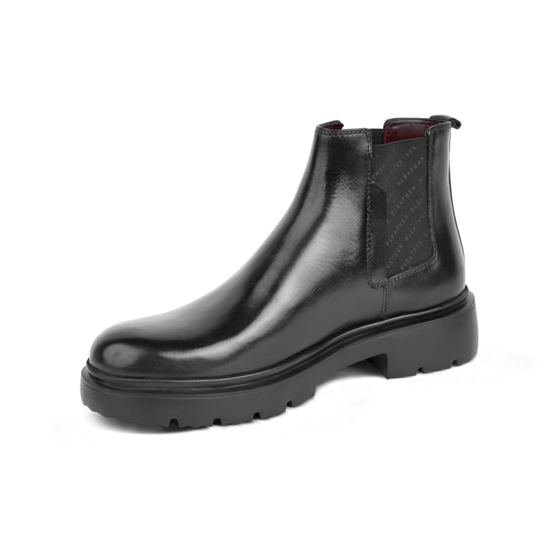 Dean: Chelsea Boots Homme - Cuir Noir - Bleather Maroc